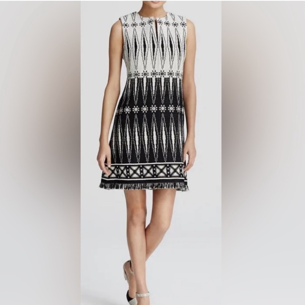 NWOT Tory Burch Savora Fringe Mini Dress Size 10